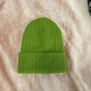 Wild Fable Avocado Green Knit Beanie Hat One Size